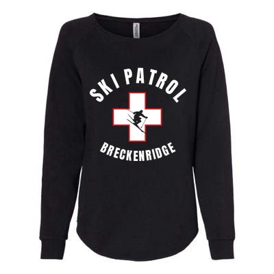 Breckenridge Colorado Ski Patrol Gift Womens California Wash Sweatshirt