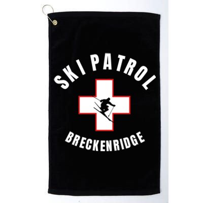 Breckenridge Colorado Ski Patrol Gift Platinum Collection Golf Towel