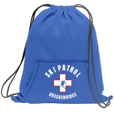 Breckenridge Colorado Ski Patrol Gift Sweatshirt Cinch Pack Bag