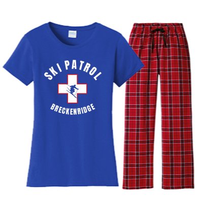 Breckenridge Colorado Ski Patrol Gift Women's Flannel Pajama Set