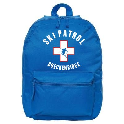 Breckenridge Colorado Ski Patrol Gift 16 in Basic Backpack
