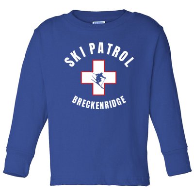 Breckenridge Colorado Ski Patrol Gift Toddler Long Sleeve Shirt