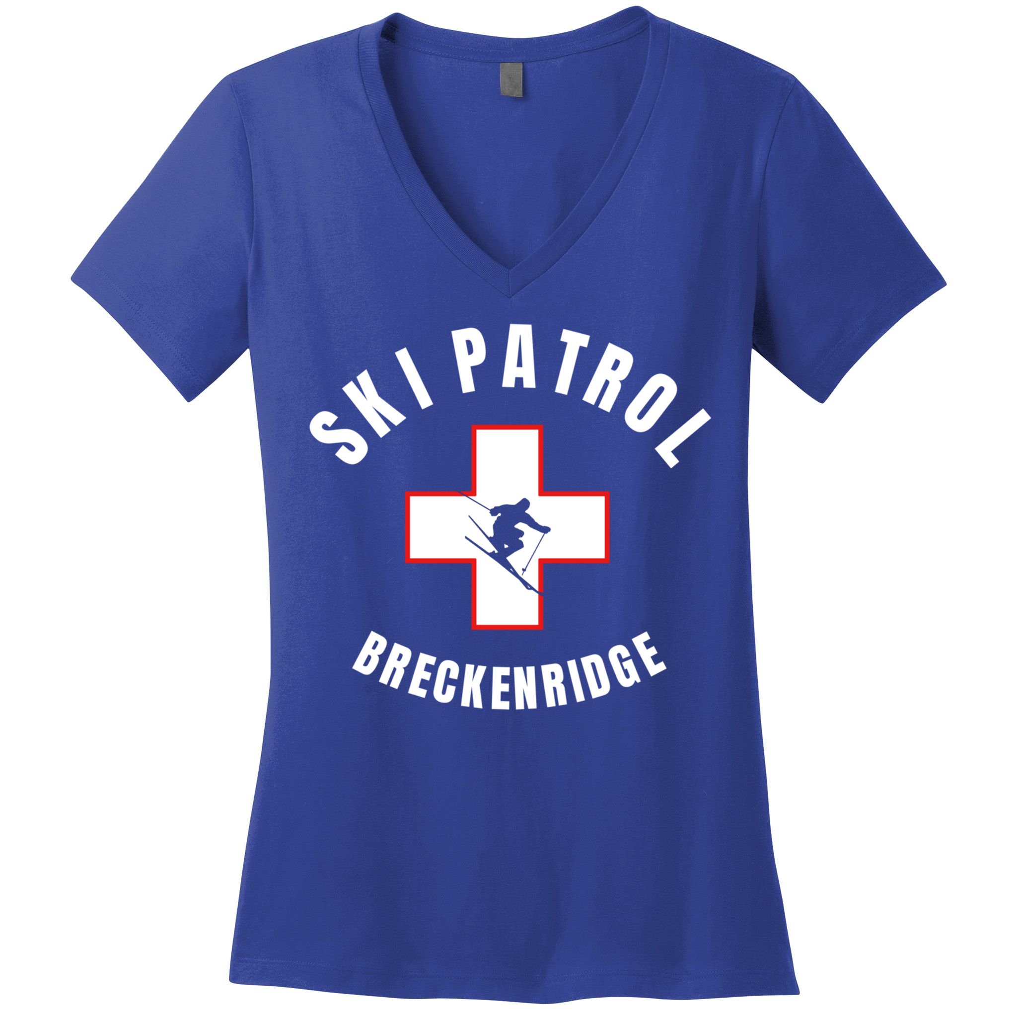 Breckenridge Colorado Ski Patrol Gift Women's V-Neck T-Shirt