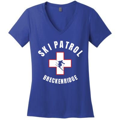 Breckenridge Colorado Ski Patrol Gift Women's V-Neck T-Shirt