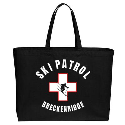 Breckenridge Colorado Ski Patrol Gift Cotton Canvas Jumbo Tote