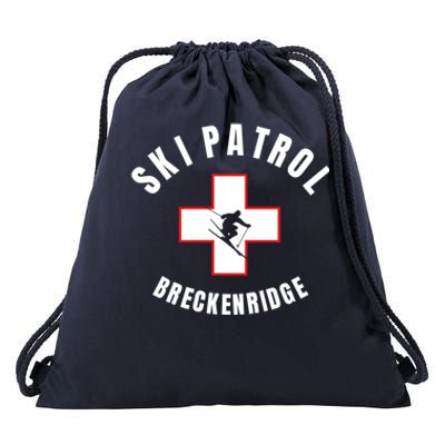 Breckenridge Colorado Ski Patrol Gift Drawstring Bag