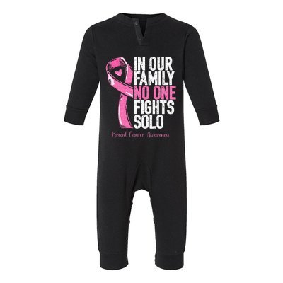 Breast Cancer Support Family Women Breast Cancer Awareness Infant Fleece One Piece