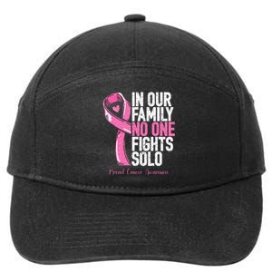 Breast Cancer Support Family Women Breast Cancer Awareness 7-Panel Snapback Hat