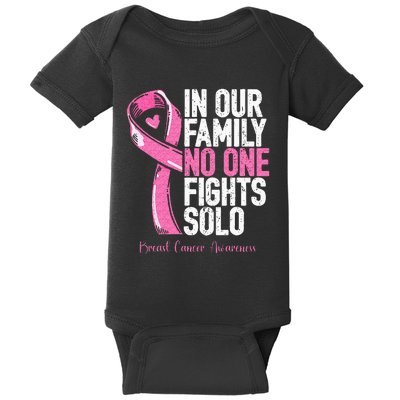 Breast Cancer Support Family Women Breast Cancer Awareness Baby Bodysuit