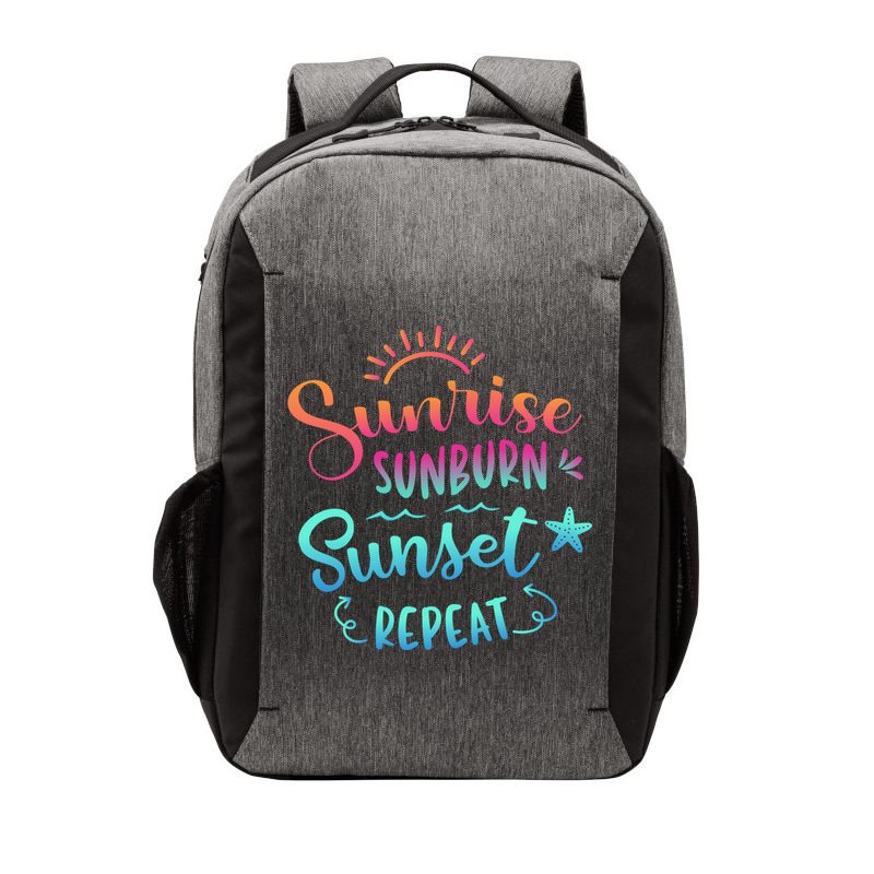 Beach Camping Sunrise Sunburn Sunset Repeat Summer Vacation Vector Backpack