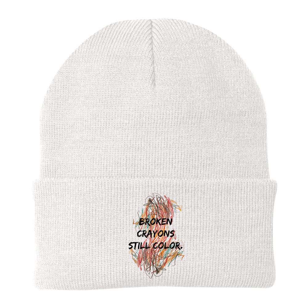 Broken Crayons Still Color Mental Health Awareness Supporter Beanie