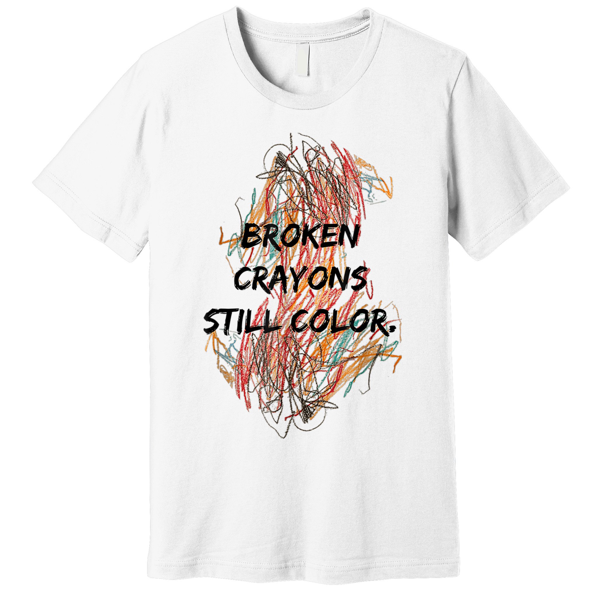 Broken Crayons Still Color Mental Health Awareness Supporter Premium T-Shirt