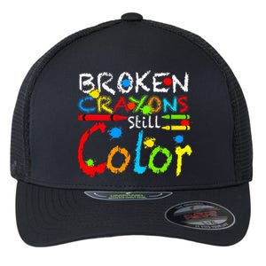 Broken Crayons Still Color Flexfit Unipanel Trucker Cap