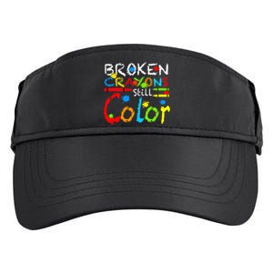 Broken Crayons Still Color Adult Drive Performance Visor