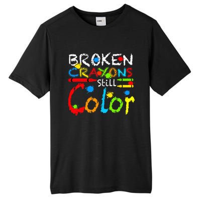 Broken Crayons Still Color Tall Fusion ChromaSoft Performance T-Shirt