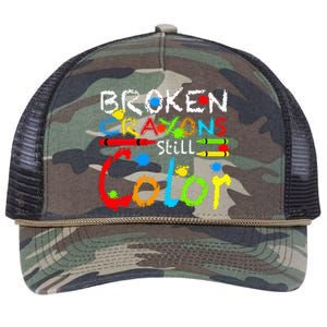 Broken Crayons Still Color Retro Rope Trucker Hat Cap