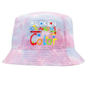 Broken Crayons Still Color Tie-Dyed Bucket Hat