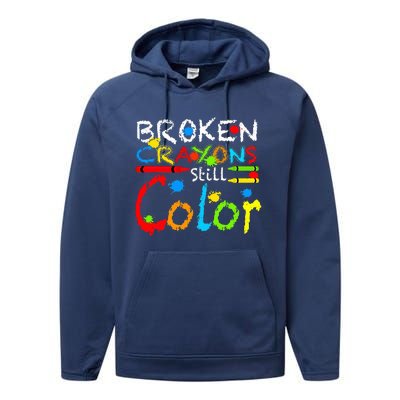 Broken Crayons Still Color Performance Fleece Hoodie