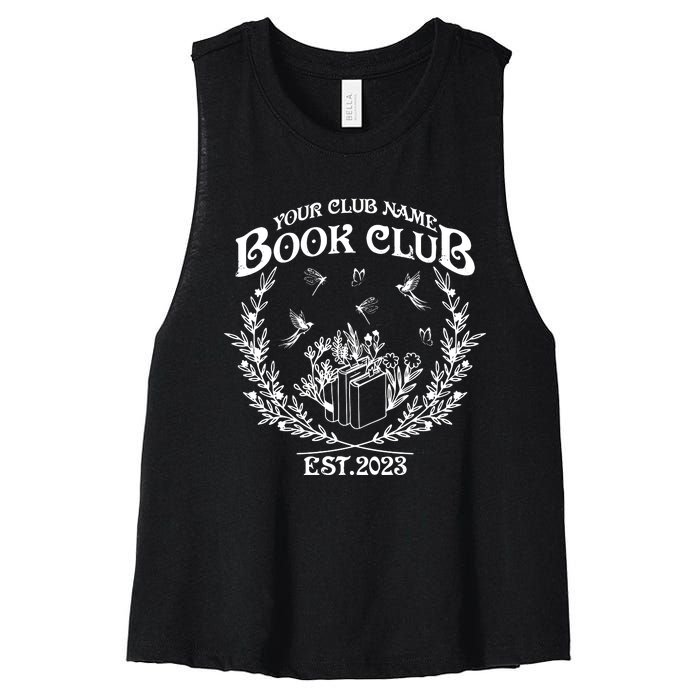 Book Club Since Reading Club Women's Racerback Cropped Tank