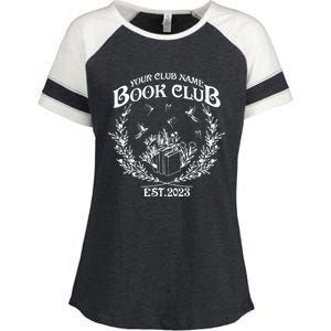 Book Club Since Reading Club Enza Ladies Jersey Colorblock Tee