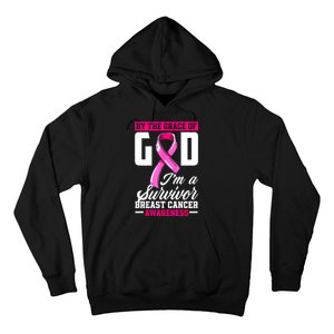 Breast Cancer Survivor Ribbon By The Grace God IM A Survivor Gift Hoodie