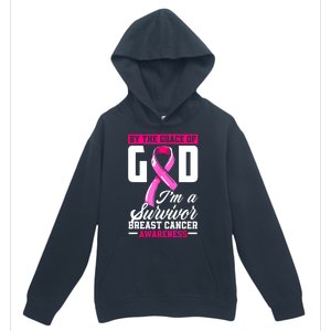 Breast Cancer Survivor Ribbon By The Grace God IM A Survivor Gift Urban Pullover Hoodie