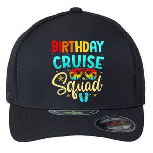 Birthday Cruise Squad Cruising Vacation Funny Crew Flexfit Unipanel Trucker Cap