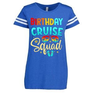 Birthday Cruise Squad Cruising Vacation Funny Crew Enza Ladies Jersey Football T-Shirt