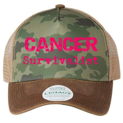 Breast Cancer Survivalist Breast Cancer Survivor Meaningful Gift Legacy Tie Dye Trucker Hat