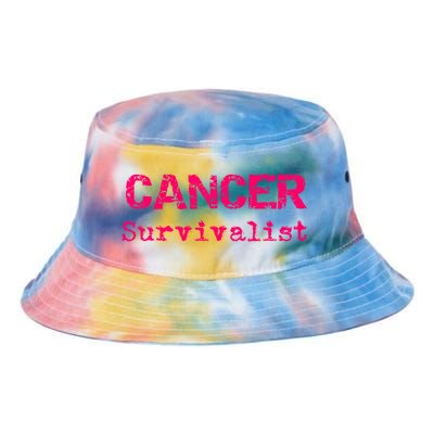 Breast Cancer Survivalist Breast Cancer Survivor Meaningful Gift Tie Dye Newport Bucket Hat