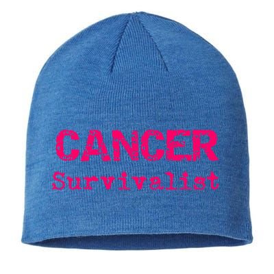 Breast Cancer Survivalist Breast Cancer Survivor Meaningful Gift Sustainable Beanie