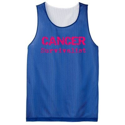 Breast Cancer Survivalist Breast Cancer Survivor Meaningful Gift Mesh Reversible Basketball Jersey Tank