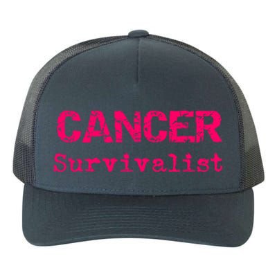 Breast Cancer Survivalist Breast Cancer Survivor Meaningful Gift Yupoong Adult 5-Panel Trucker Hat