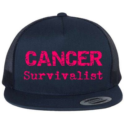 Breast Cancer Survivalist Breast Cancer Survivor Meaningful Gift Flat Bill Trucker Hat