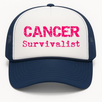 Breast Cancer Survivalist Breast Cancer Survivor Meaningful Gift Trucker Hat