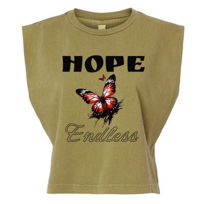 Butterfly Cool Summer Hope Endless Garment-Dyed Women's Muscle Tee