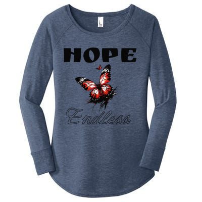 Butterfly Cool Summer Hope Endless Women's Perfect Tri Tunic Long Sleeve Shirt