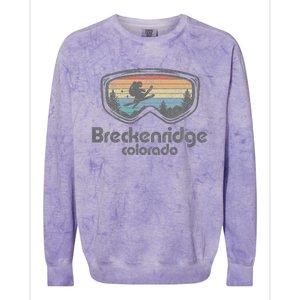 Breckenridge Colorado Ski Mountain Skiing Colorblast Crewneck Sweatshirt