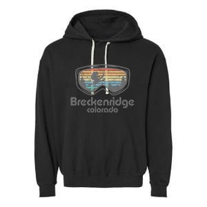 Breckenridge Colorado Ski Mountain Skiing Garment-Dyed Fleece Hoodie