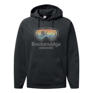 Breckenridge Colorado Ski Mountain Skiing Performance Fleece Hoodie