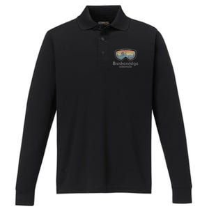 Breckenridge Colorado Ski Mountain Skiing Performance Long Sleeve Polo