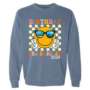 Birthday Cruise Squad 2024 Birthday Cruise Family Matching Garment-Dyed Sweatshirt