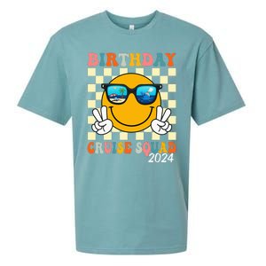 Birthday Cruise Squad 2024 Birthday Cruise Family Matching Sueded Cloud Jersey T-Shirt