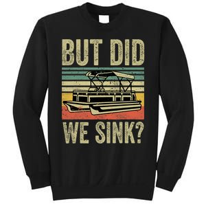 Boat Captain Shirts But Did We Sink Funny Pontoon Boating Men Sweatshirt