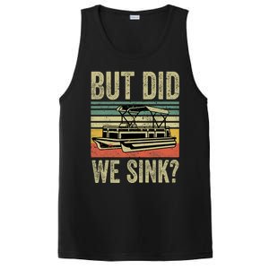 Boat Captain Shirts But Did We Sink Funny Pontoon Boating Men PosiCharge Competitor Tank