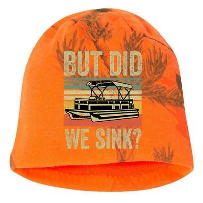 Boat Captain Shirts But Did We Sink Funny Pontoon Boating Men Kati - Camo Knit Beanie