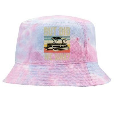 Boat Captain Shirts But Did We Sink Funny Pontoon Boating Men Tie-Dyed Bucket Hat