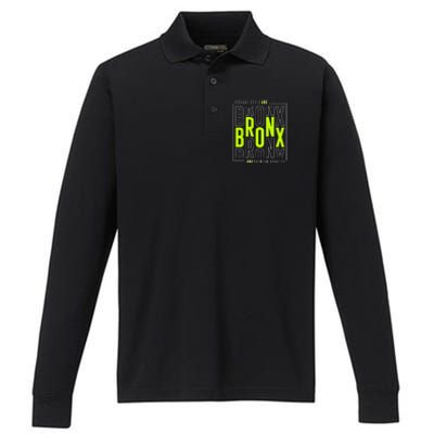 Bronx Casual Style Performance Long Sleeve Polo