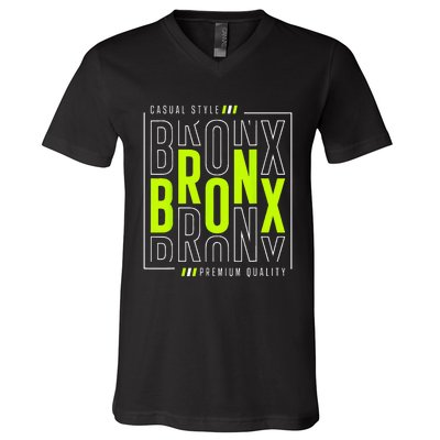 Bronx Casual Style V-Neck T-Shirt