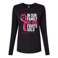 Breast Cancer Support Family Women Breast Cancer Awareness Womens Cotton Relaxed Long Sleeve T-Shirt